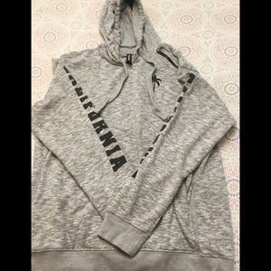 Vitamins Men Gray Hoodie With Shoulder Zip